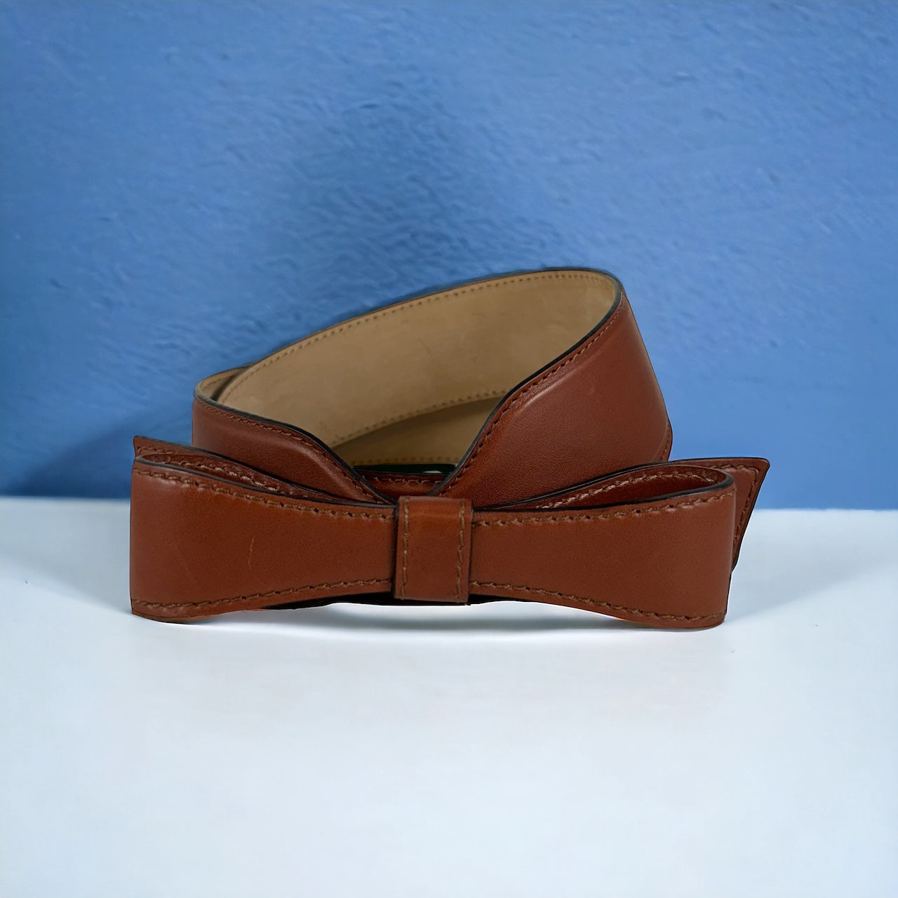 VALENTINO GARAVANI Bow Belt in Cognac | Size 90/36
