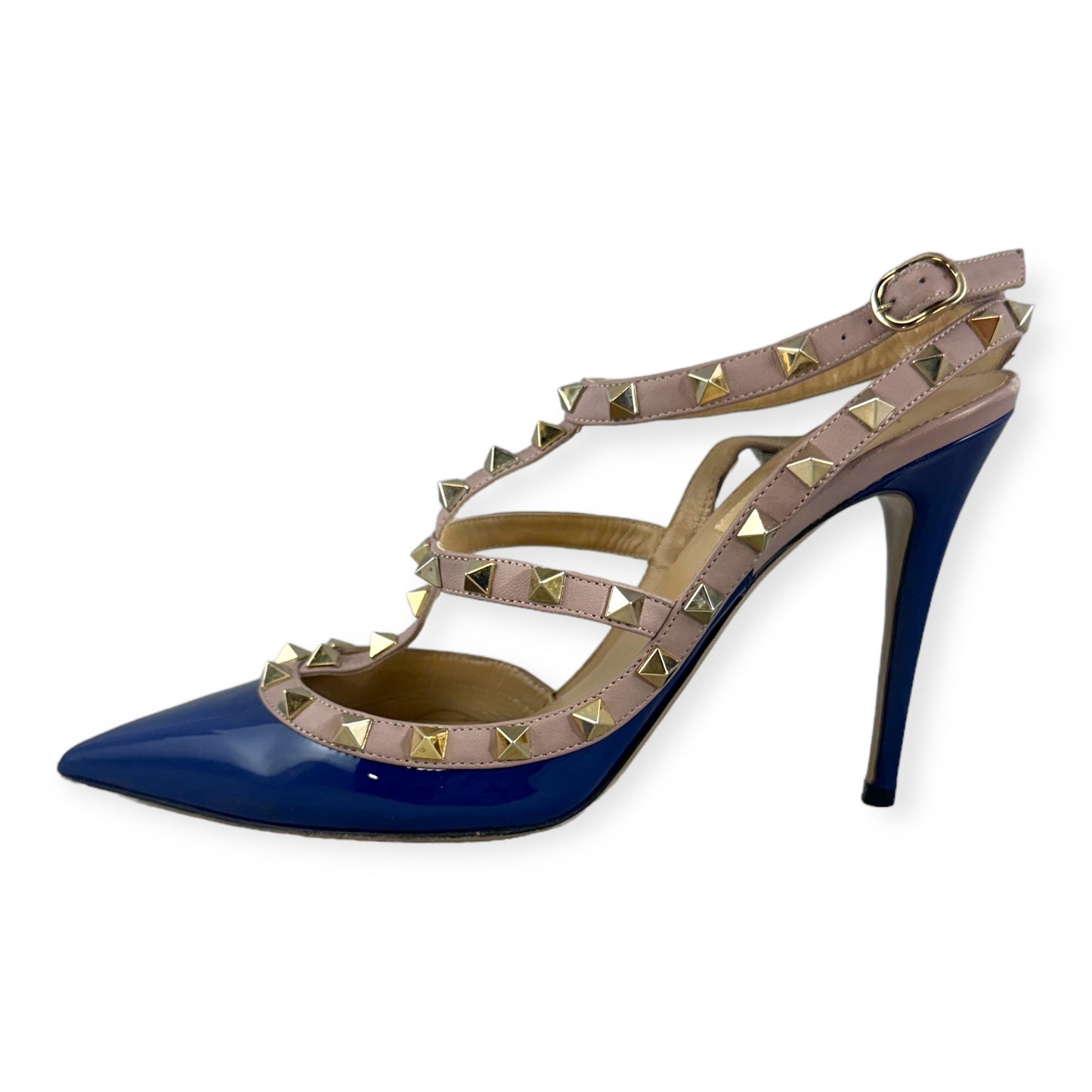 VALENTINO GARAVANI Rockstud Pumps in Blurple | Size 40