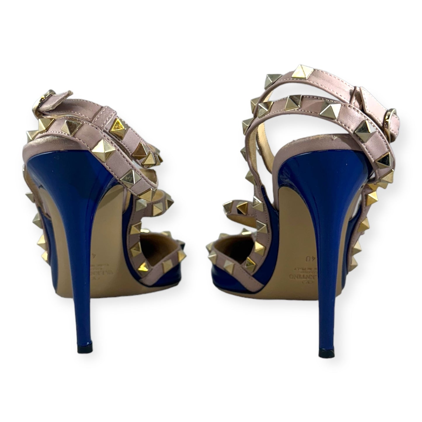 VALENTINO GARAVANI Rockstud Pumps in Blurple | Size 40