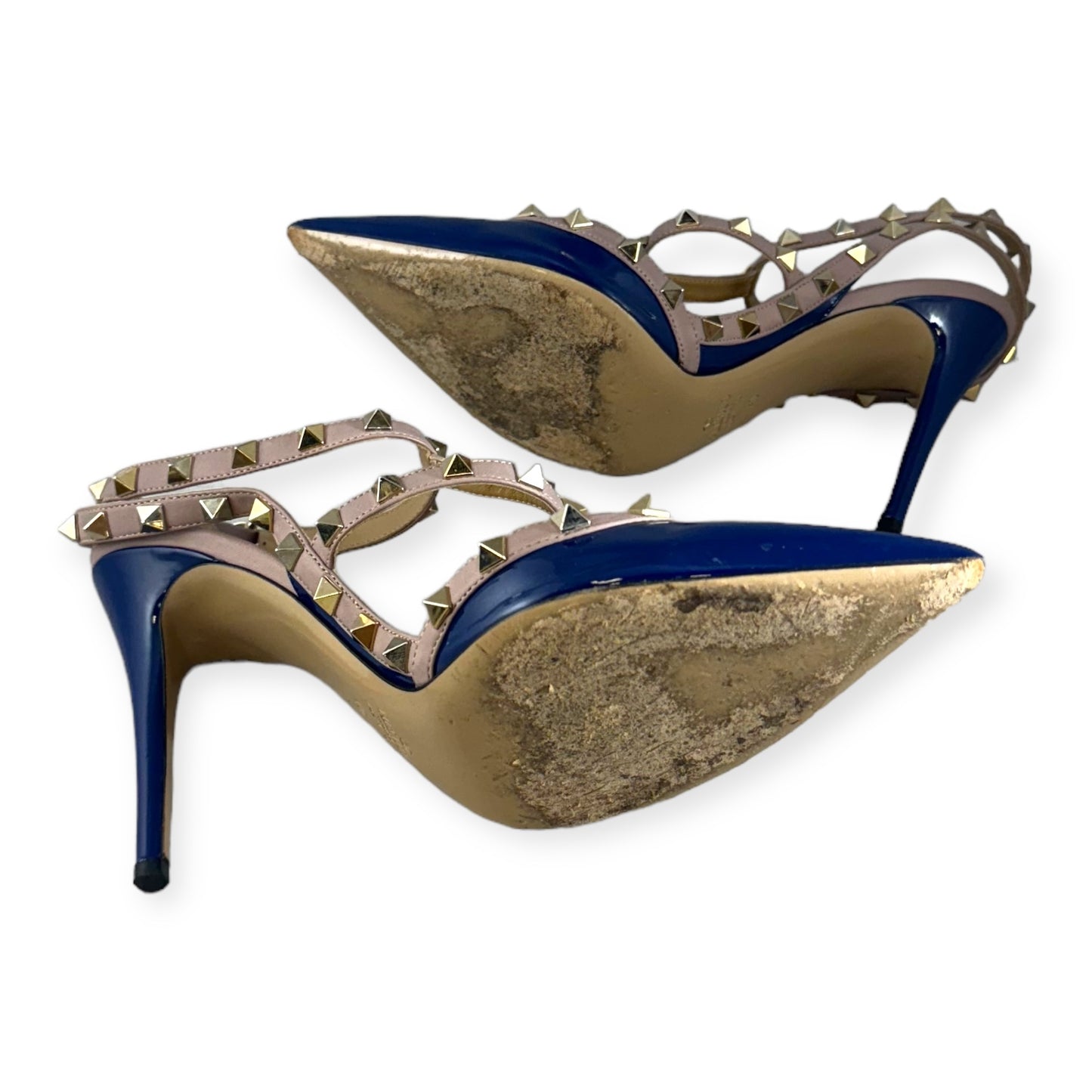 VALENTINO GARAVANI Rockstud Pumps in Blurple | Size 40