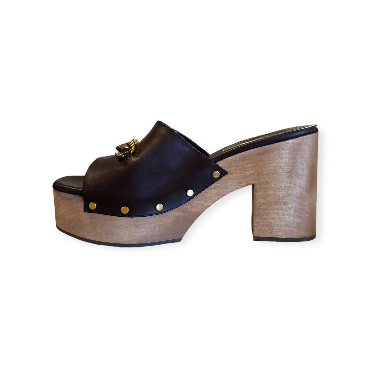 VALENTINO GARAVANI Vlogo Mules in Brown | Size 40