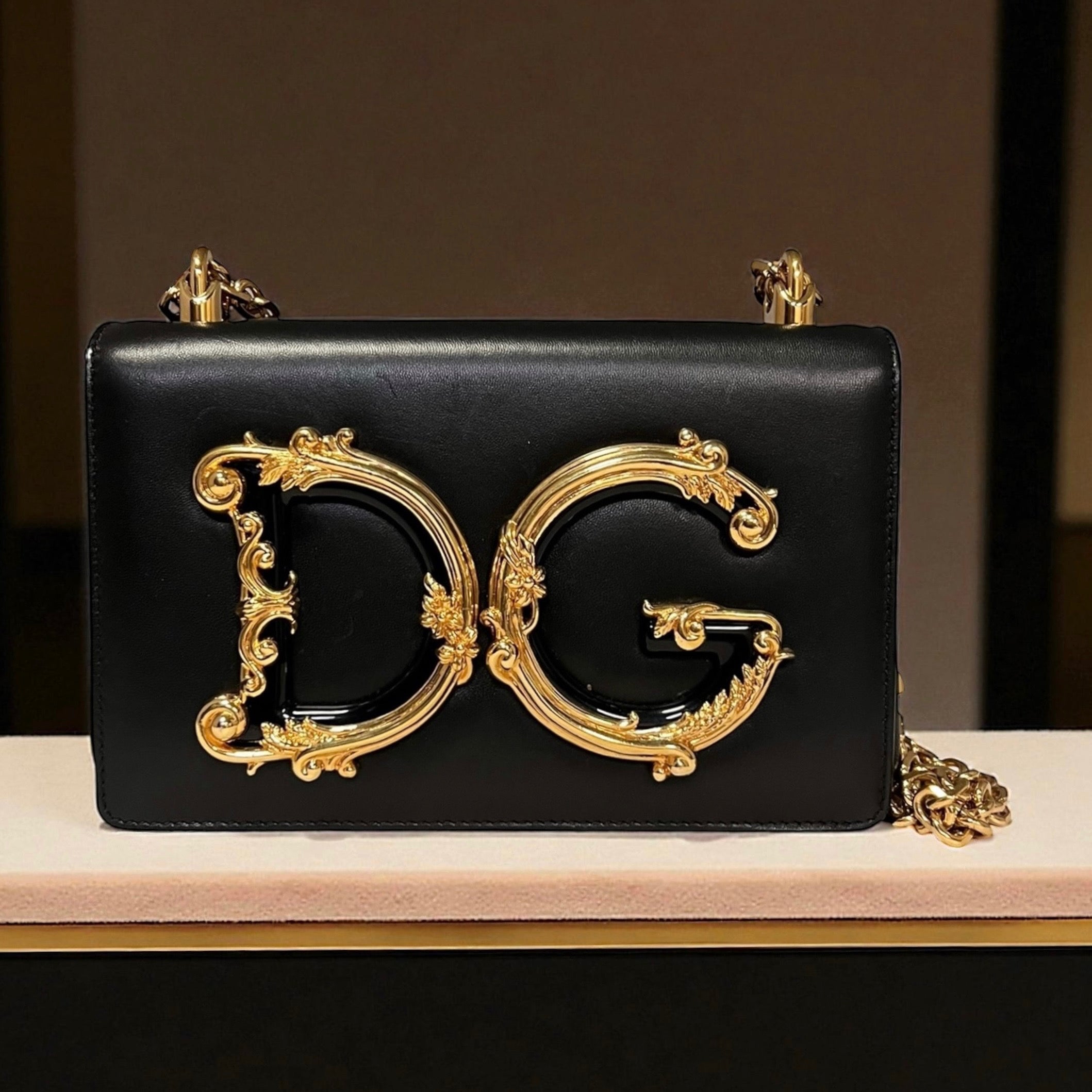 DOLCE & GABBANA D&G Girls Crossbody Shoulder Bag in Black – More