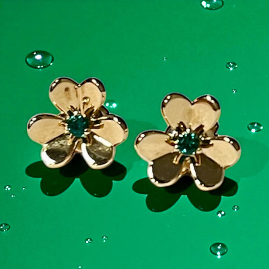 VAN CLEEF & ARPELS Frivole Mini Emerald Earrings