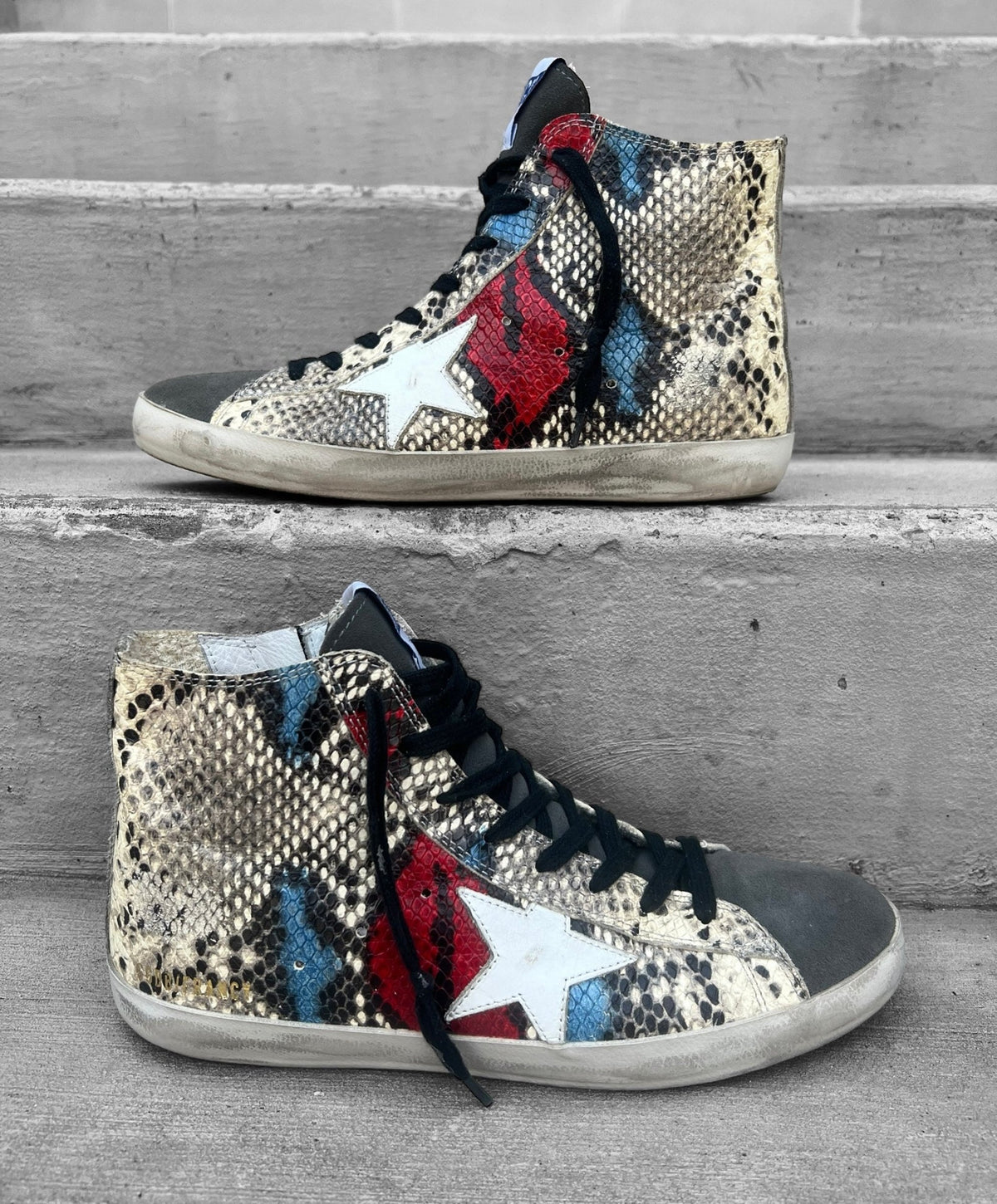 GOLDEN GOOSE Francy Snake Print Sneakers | 40 – More Than You Can 