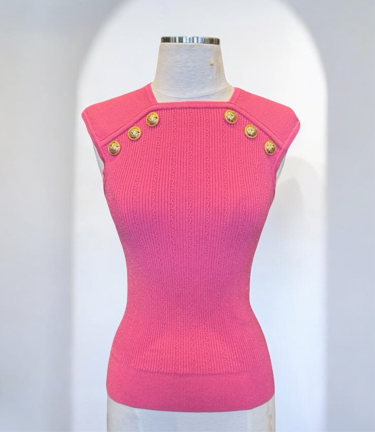 BALMAIN Knit Top | Pink