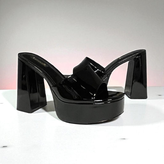 LARROUDE Dolly Patent Platform Mules | 8