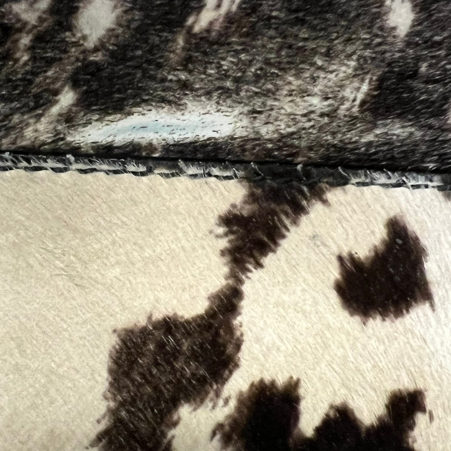 ALEXANDER MCQUEEN de Manta Tote in Brown + White Brindle