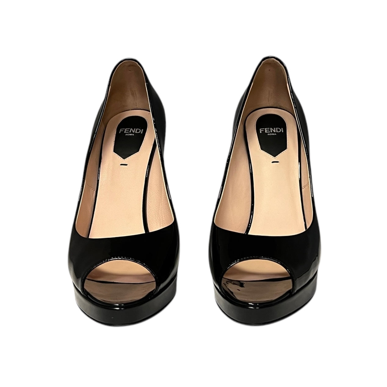 FENDI Patent Peeptoe Pumps | 38.5