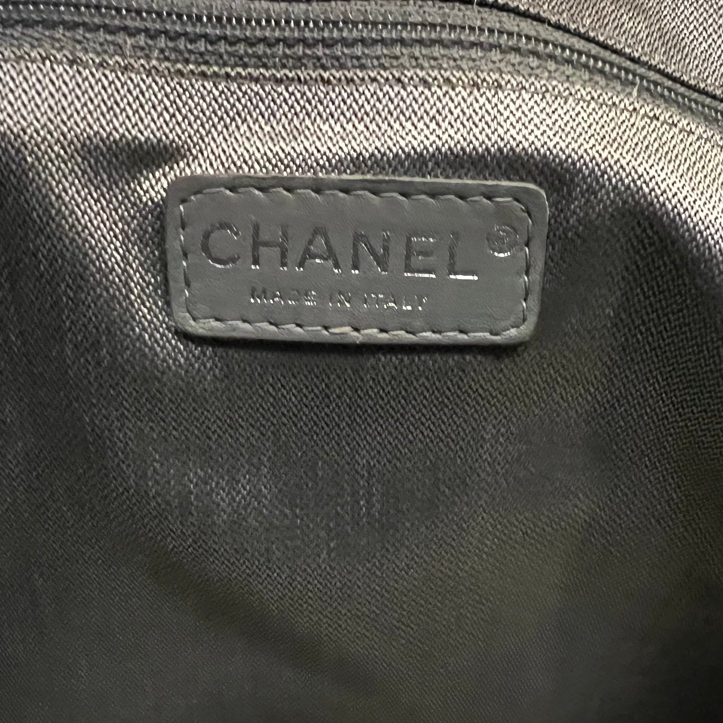 CHANEL Mademoiselle Vertical Quilted Tote in Black