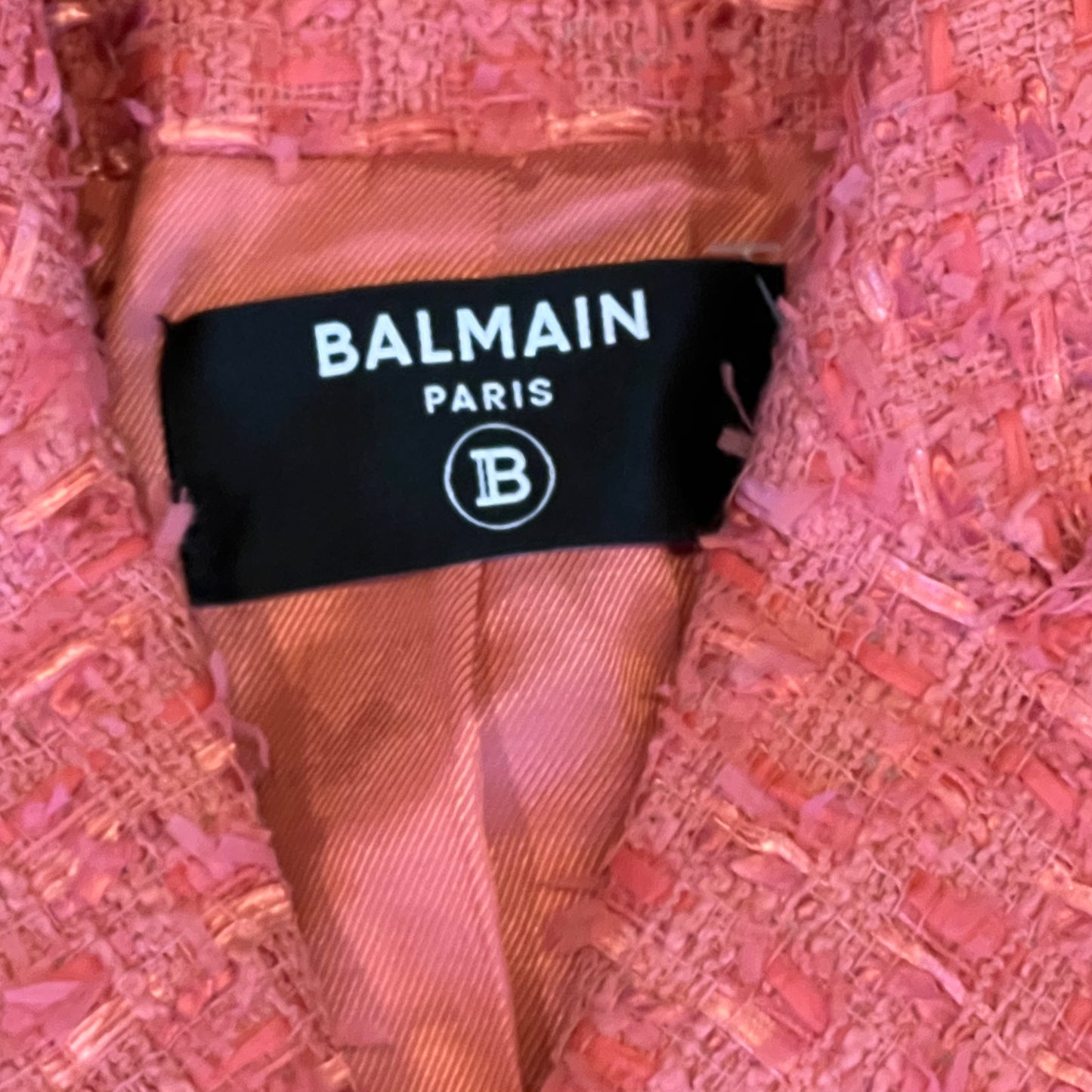 BALMAIN Six Button Tweed Jacket |38