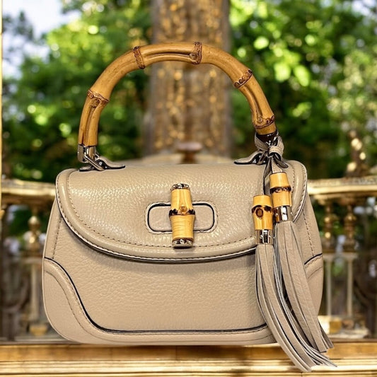 GUCCI Bamboo Top Handle Shoulder Bag