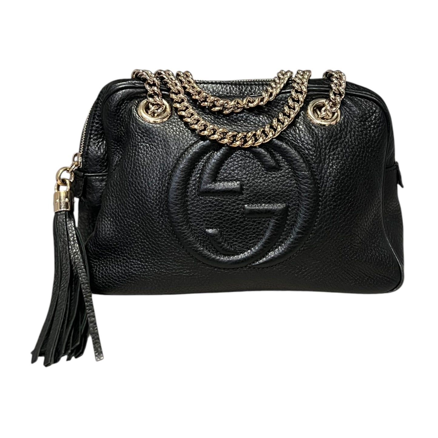 GUCCI Soho Chain Shoulder Bag in Black