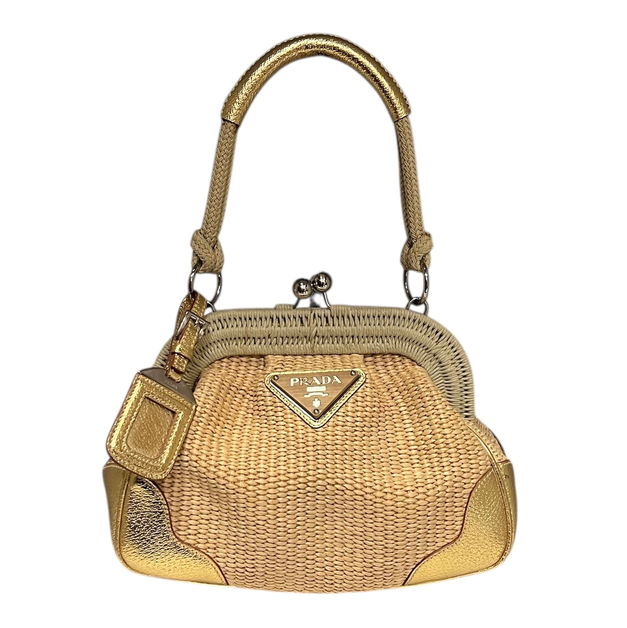 ハンドバッグ Prada Raffia Handbag PRADA Raffia Frame Handbag – More Than You Can Imagine