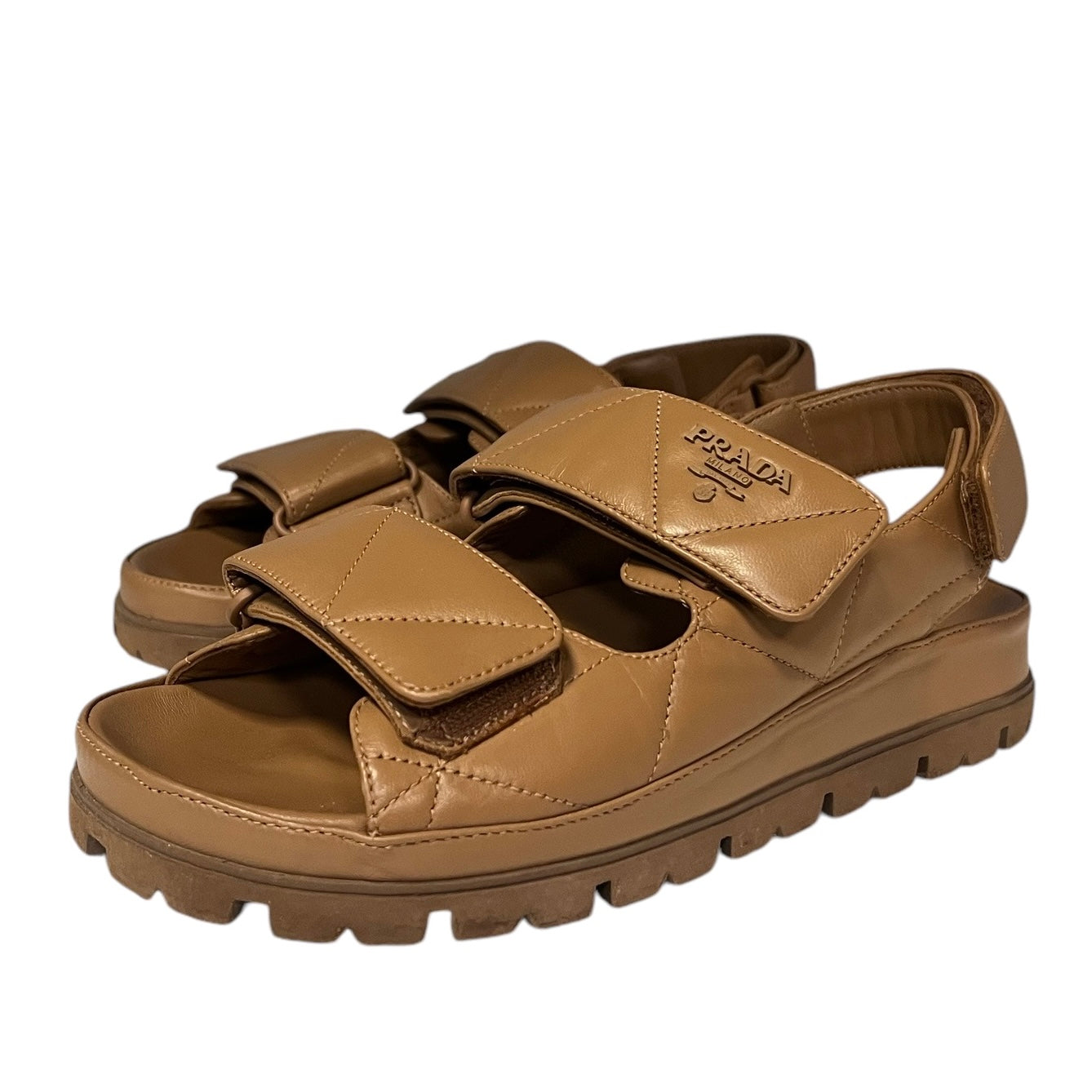 PRADA Padded Nappa Sandals |