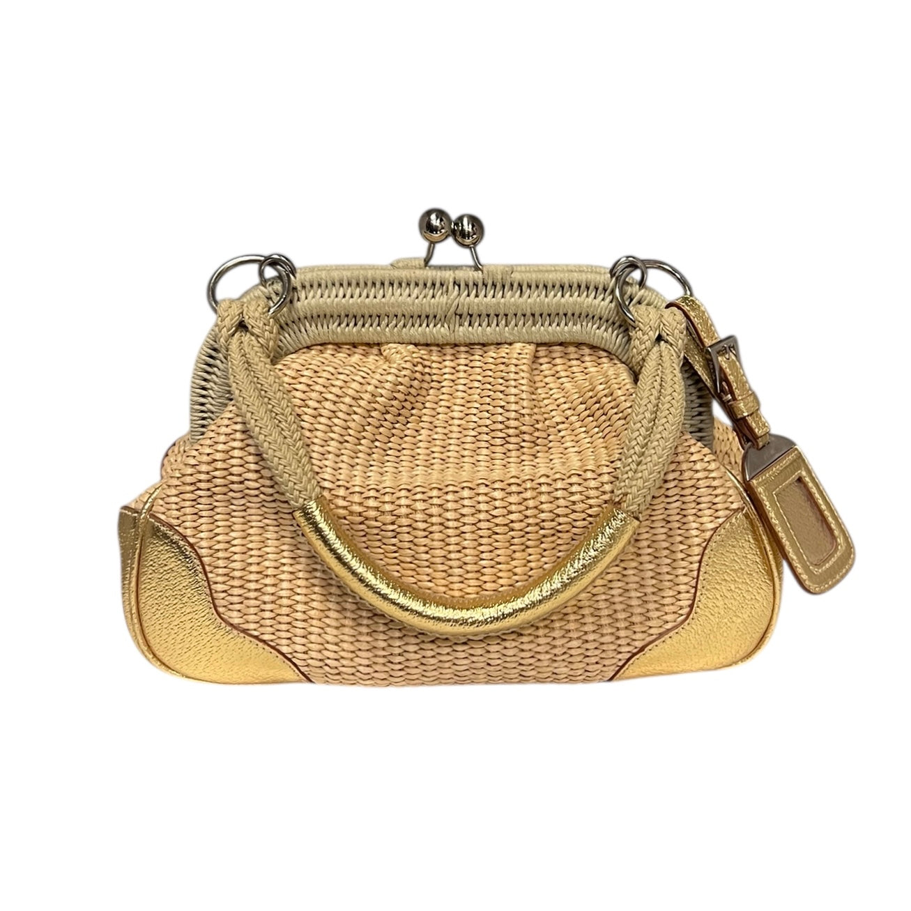 PRADA Raffia Frame Handbag – More Than You Can Imagine