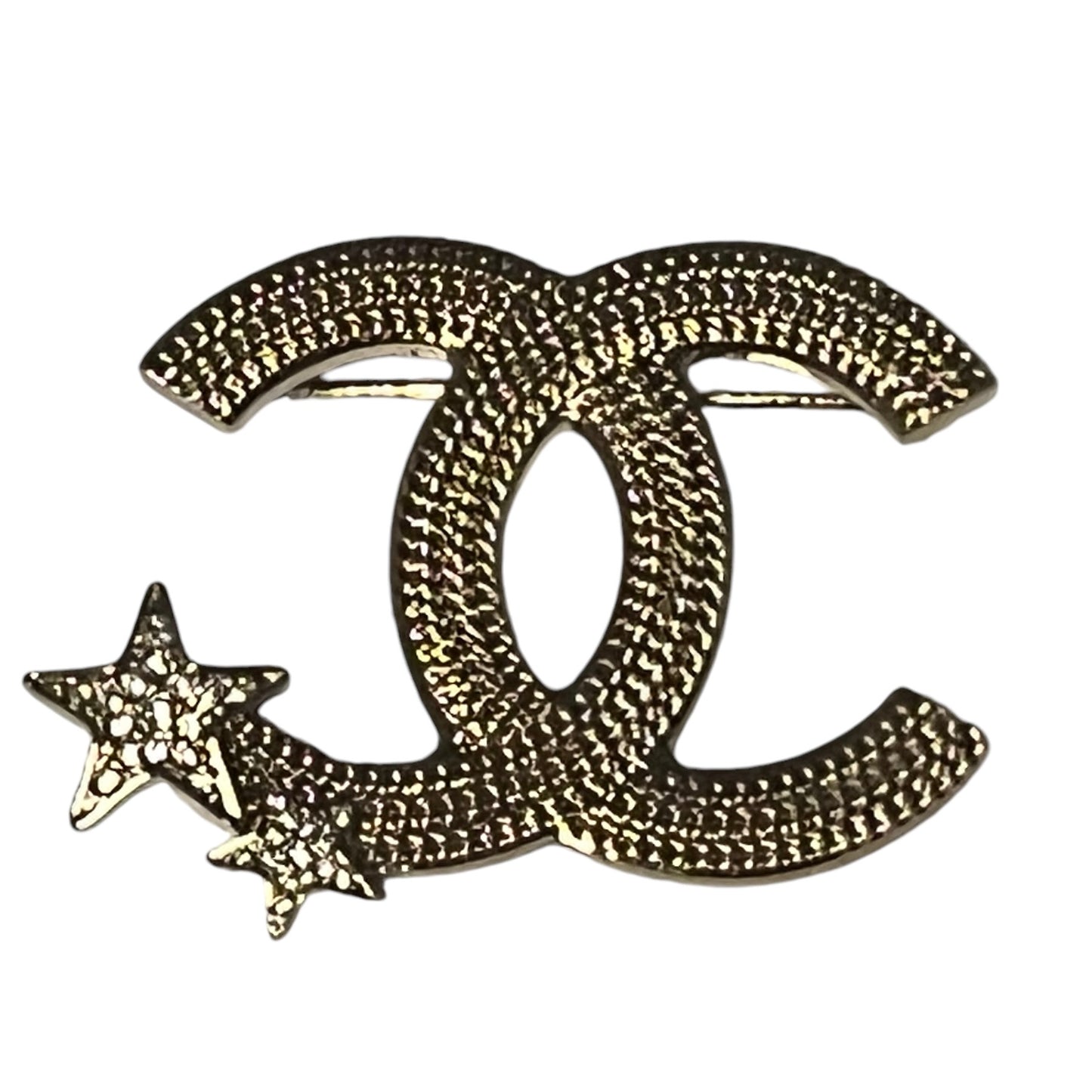 CHANEL Strass Star Brooch