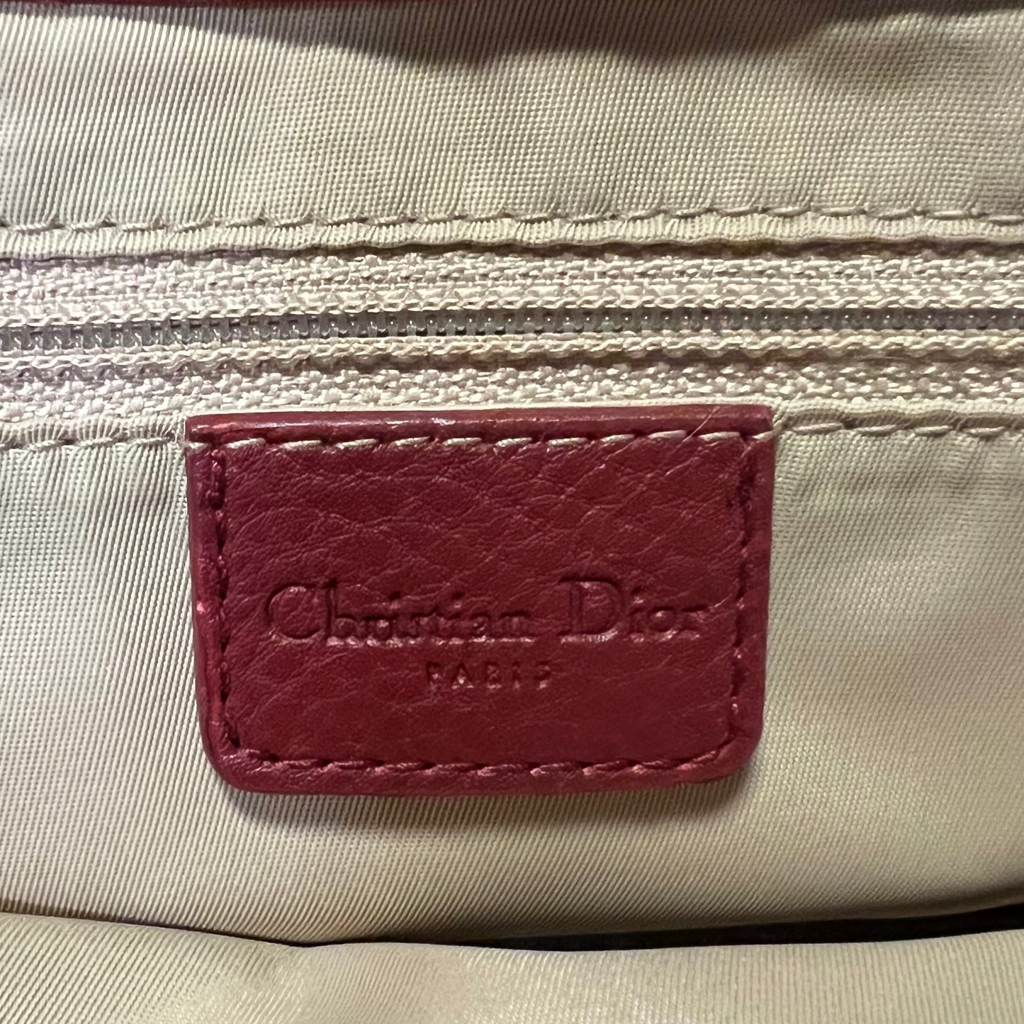 DIOR Diorissimo Street Chic Shoulder Bag in Red