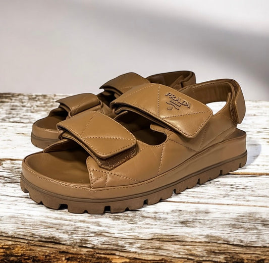 PRADA Padded Nappa Sandals |