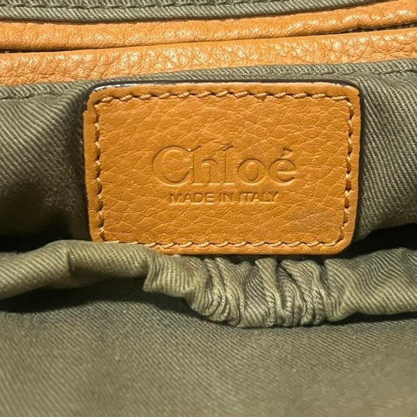 CHLOE Marcie Medium Satchel in Tan Grained Leather