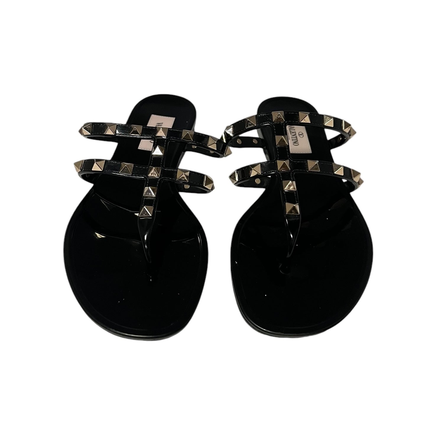 VALENTINO Rockstud Jelly Sandal in Black | 37