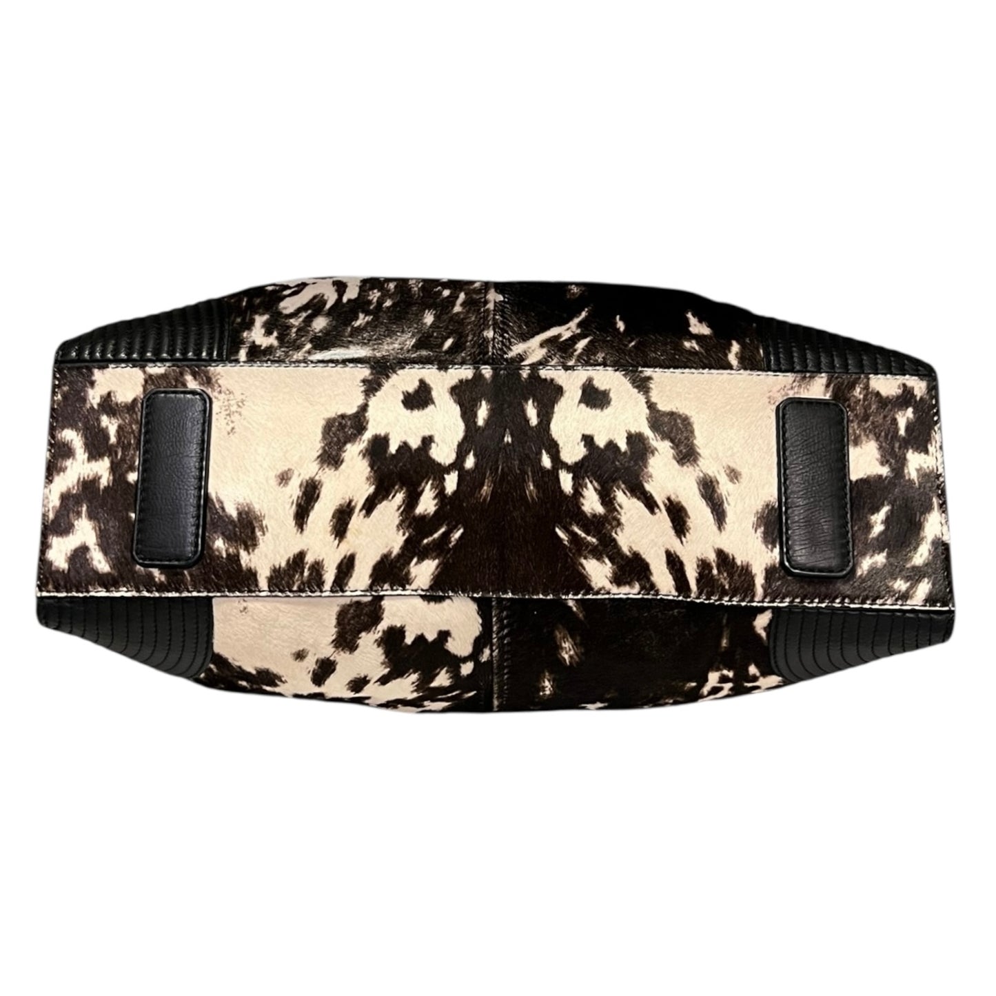 ALEXANDER MCQUEEN de Manta Tote in Brown + White Brindle