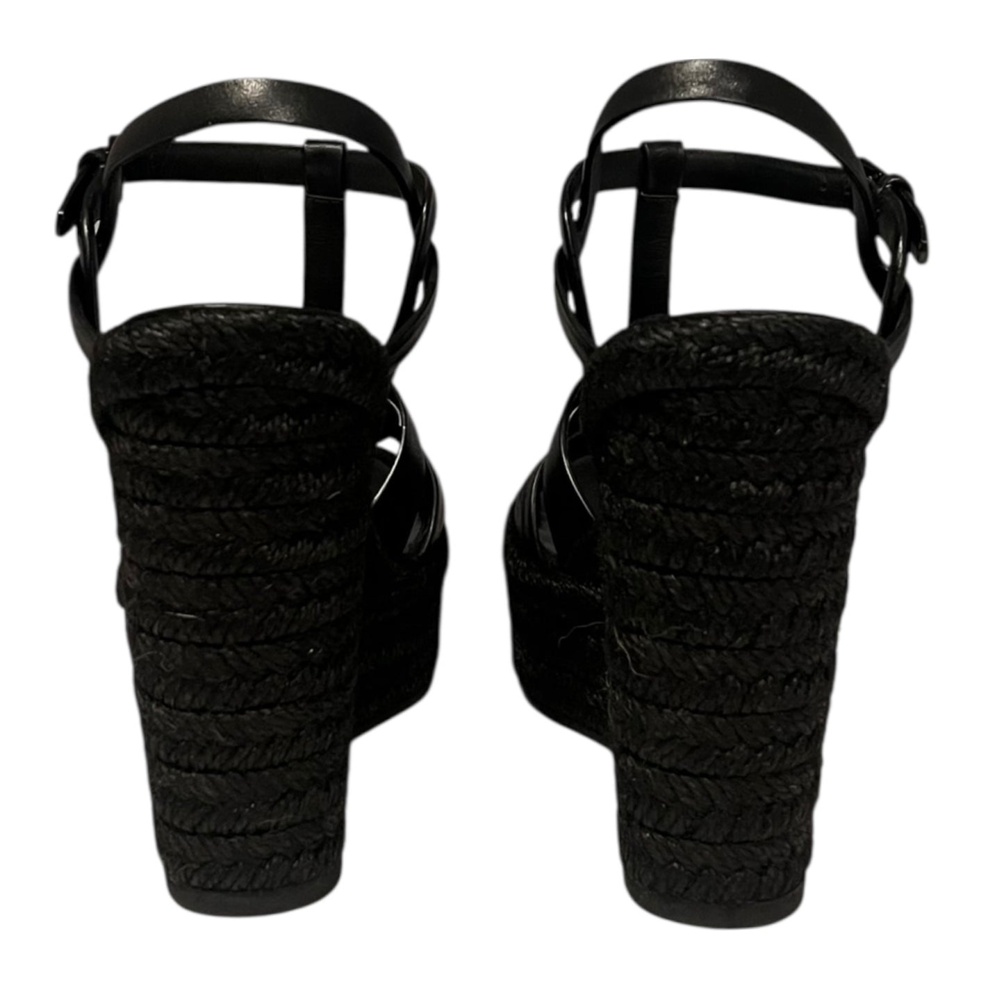 SAINT LAURENT Tribute Espadrille Wedge Sandals | 37