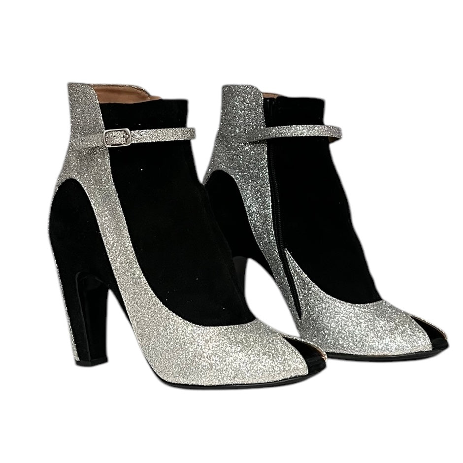 MAISON MARGIELA Glitter Booties | 36.5