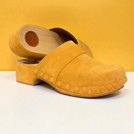 CHLOE Suede Clogs in Sunflower | 39