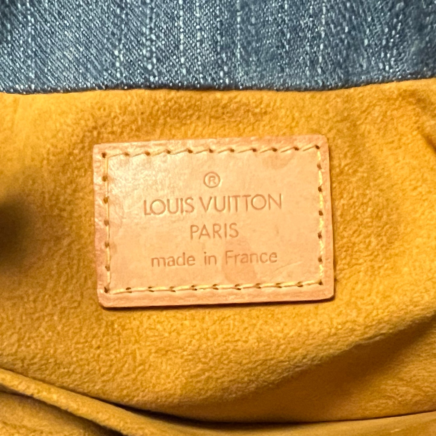 LOUIS VUITTON Denim Monogram Pleaty PM