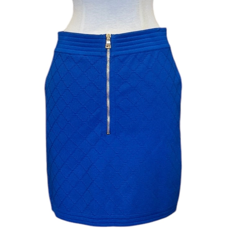 BALMAIN Knit Skirt in Cobalt