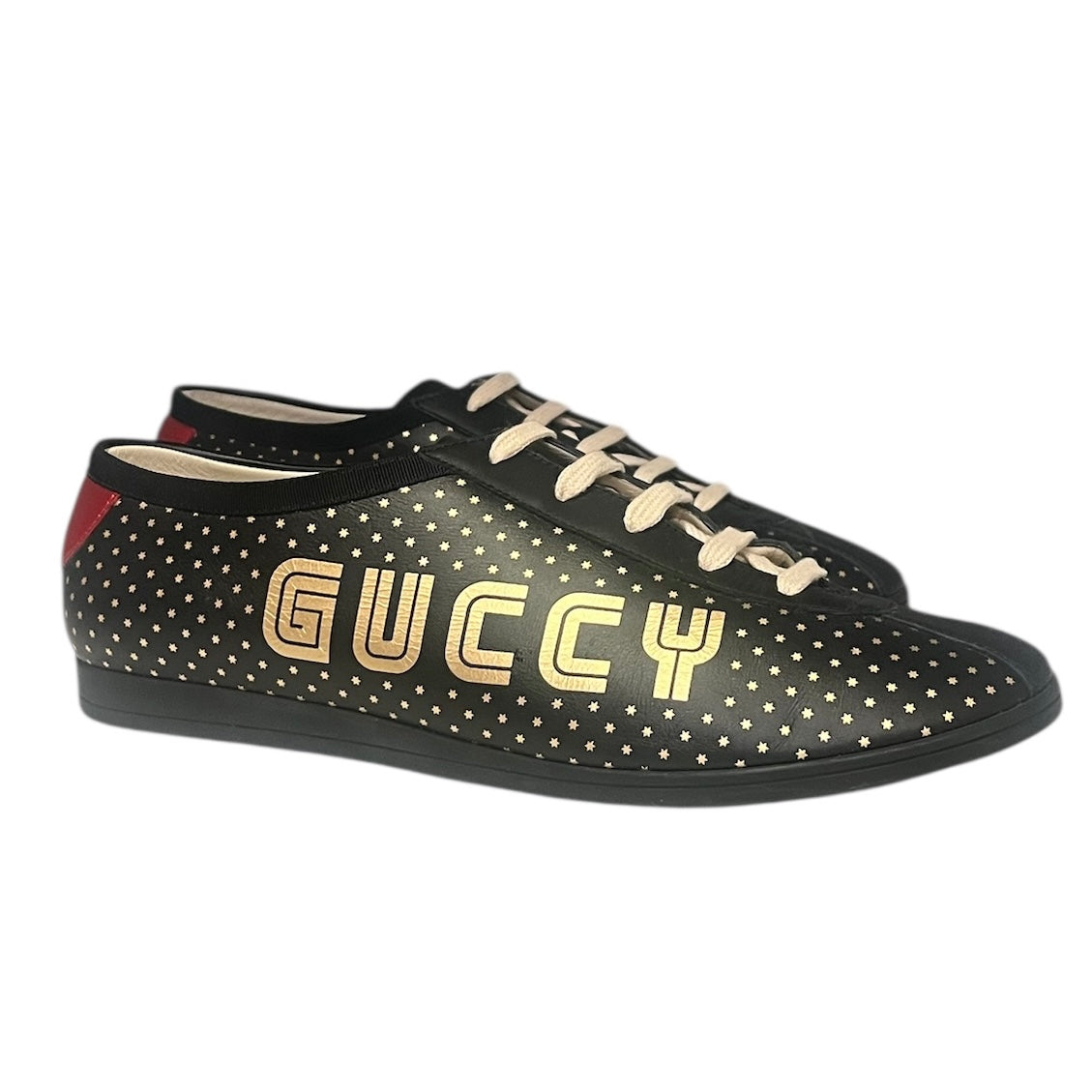GUCCI Falacer GUCCY Leather Sneakers | Mens 10