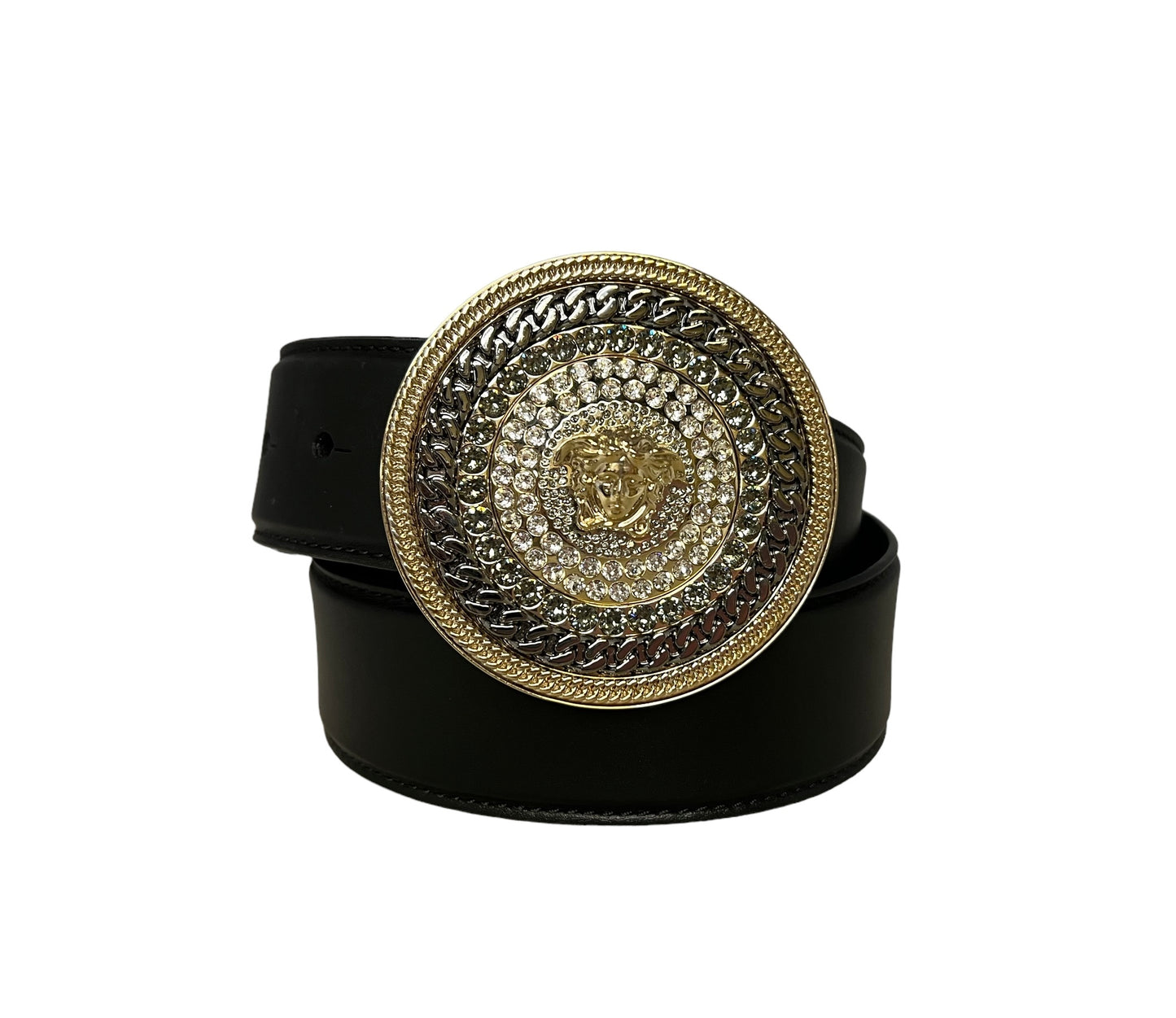 VERSACE Crystal Medusa Buckle Belt | 90