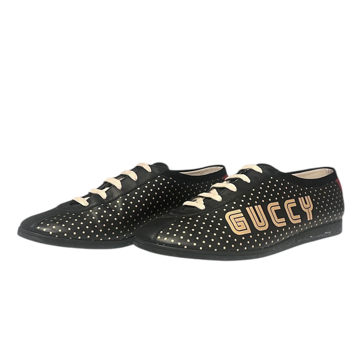 GUCCI Falacer GUCCY Leather Sneakers | Mens 10
