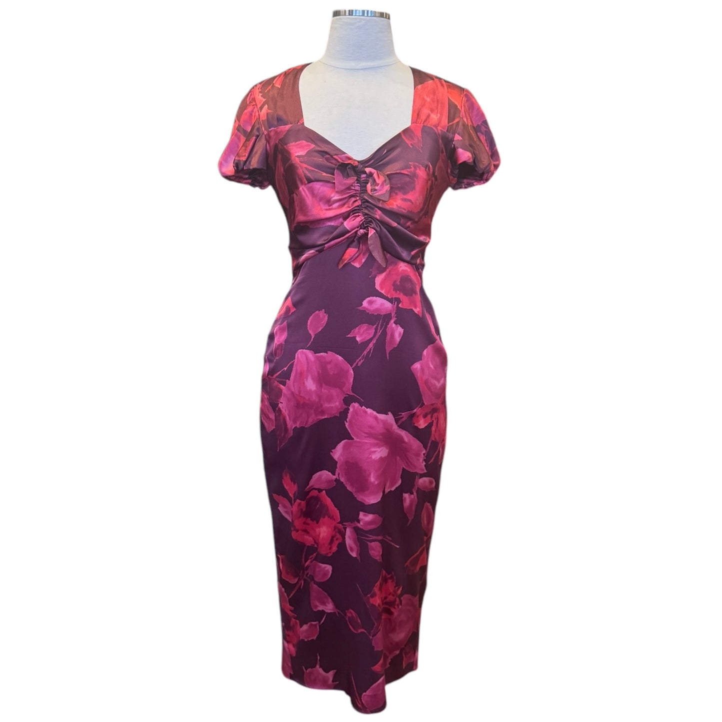 BLUMARINE Rose Sweetheart Dress | Size 6