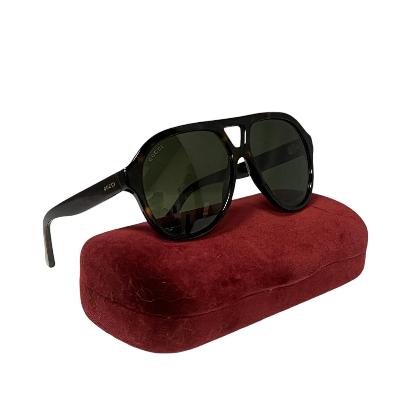 GUCCI Aviator Sunglasses in Tortoise