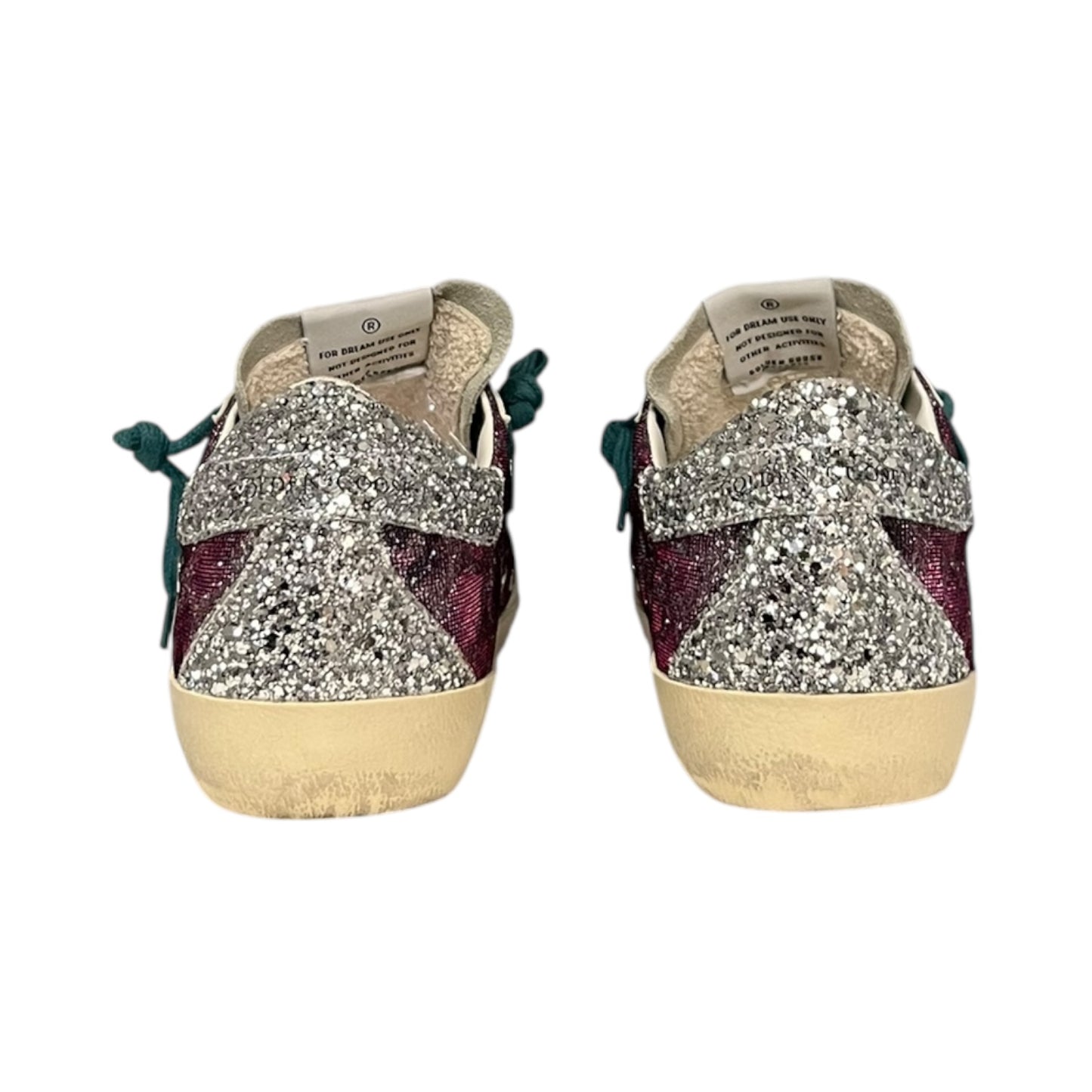 GOLDEN GOOSE Super Star Lurex Leopard & Glitter Sneakers | 38