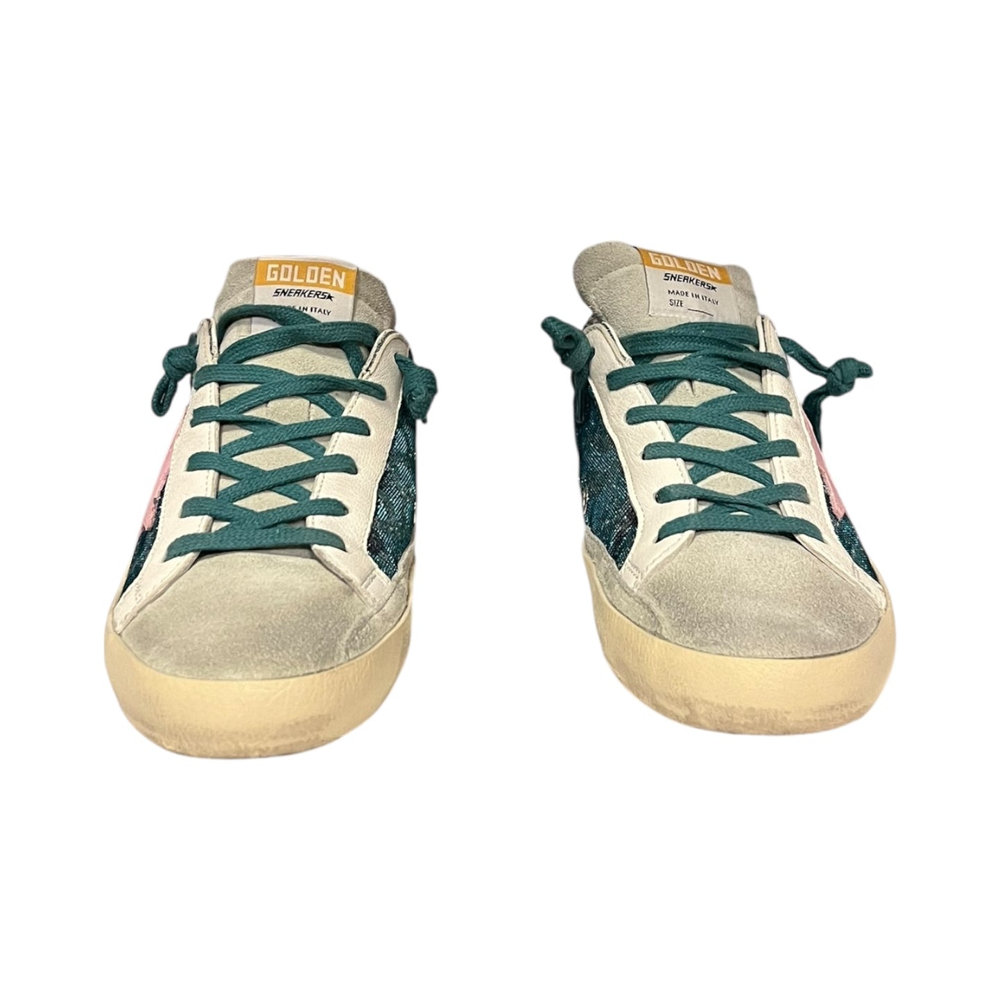 GOLDEN GOOSE Super Star Lurex Leopard & Glitter Sneakers | 38