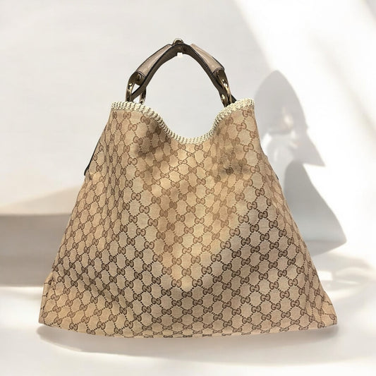 GUCCI GG Horsebit Hobo