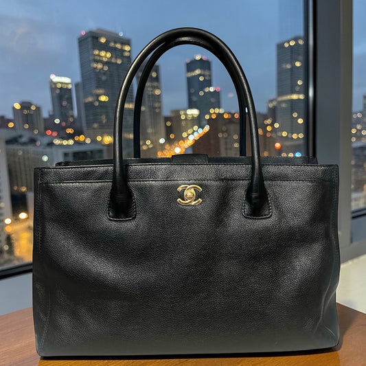 CHANEL Executive Tote in Black Caviar Leather