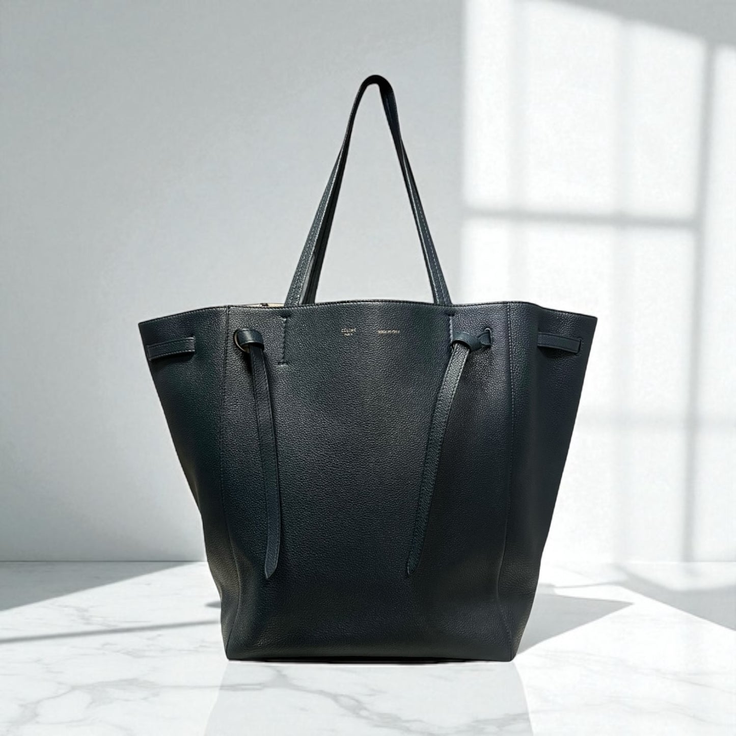 CELINE Cabas Phantom Belt Tote in Blue