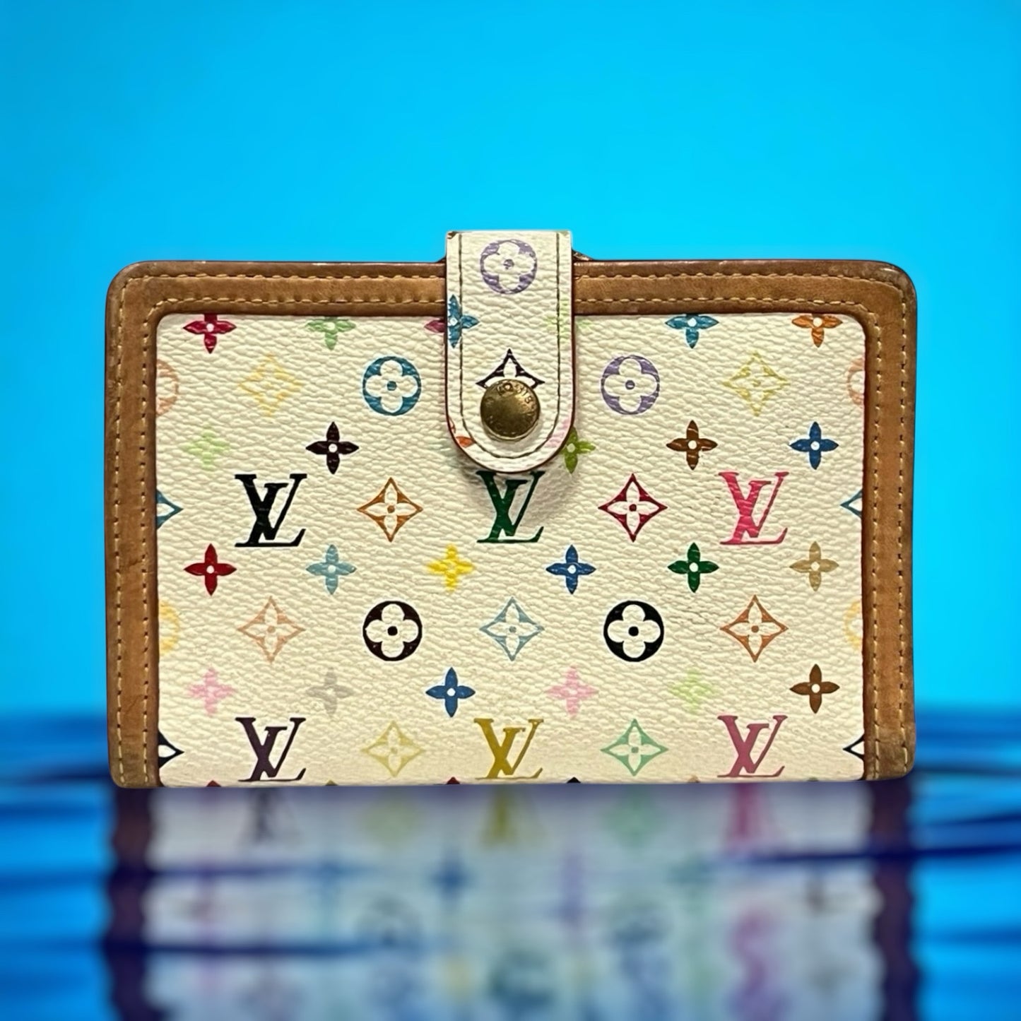 LOUIS VUITTON Multicolore Monogram French Purse Wallet