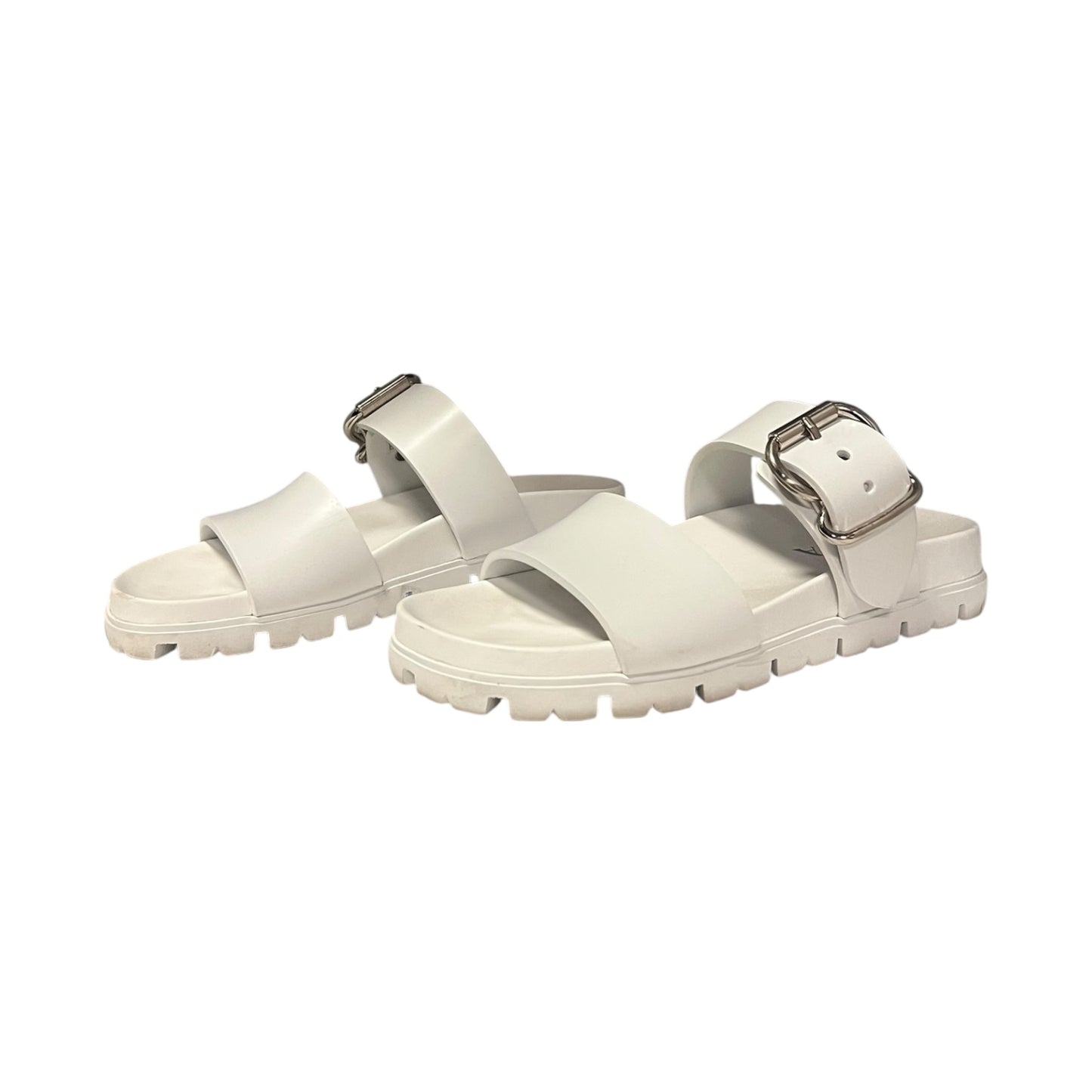 PRADA Buckle Slide Sandals | 38