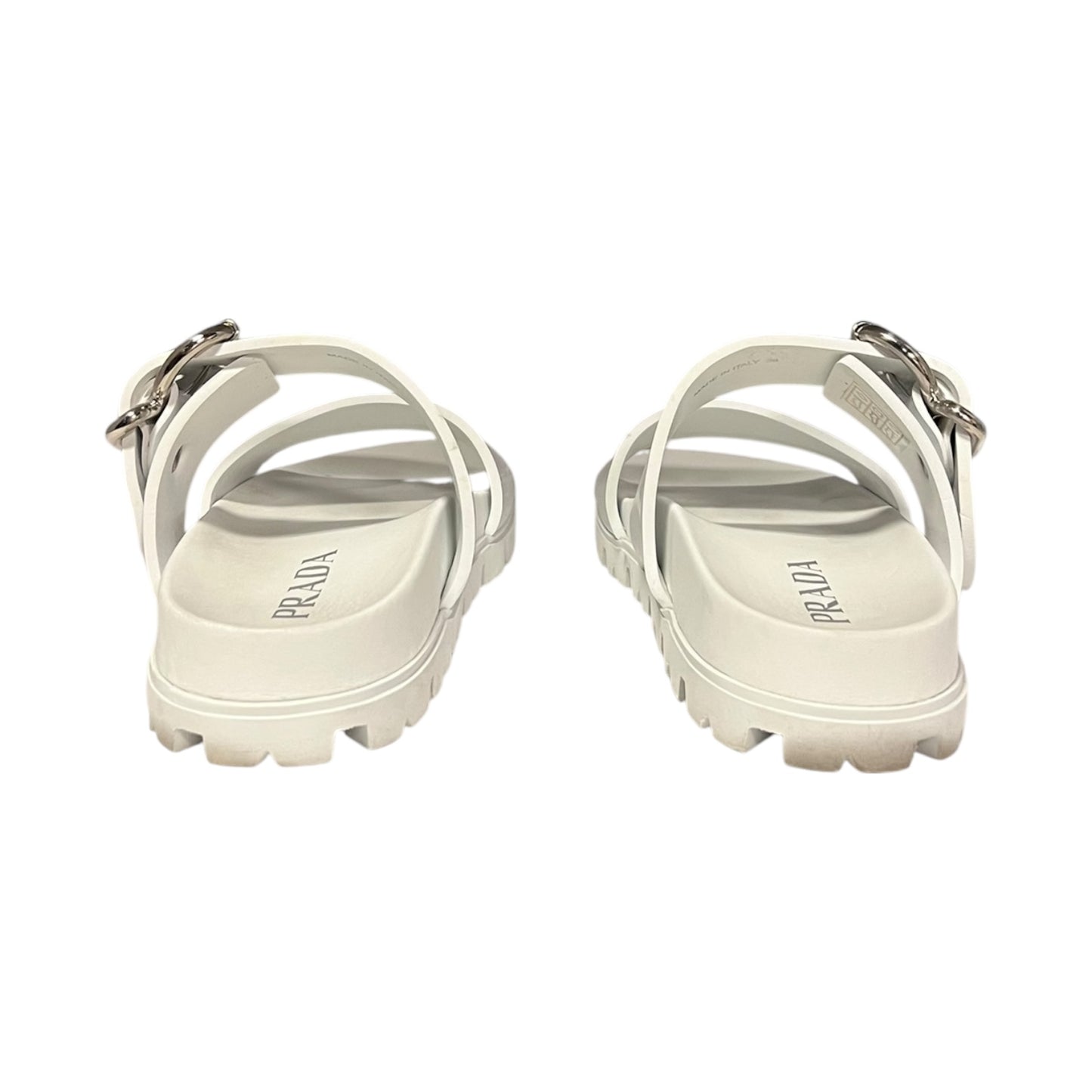 PRADA Buckle Slide Sandals | 38