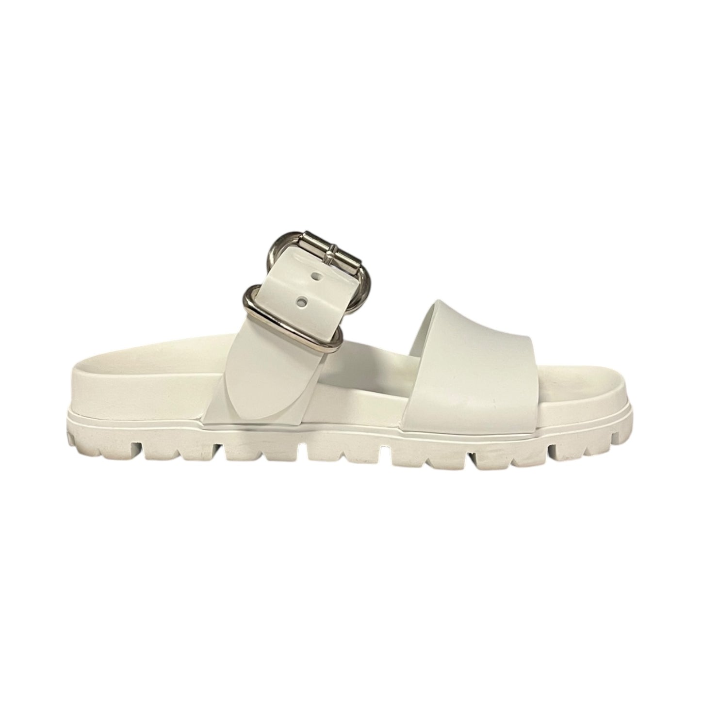 PRADA Buckle Slide Sandals | 38