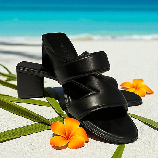 BOTTEGA VENETA The Band Mules in Black | 37.5
