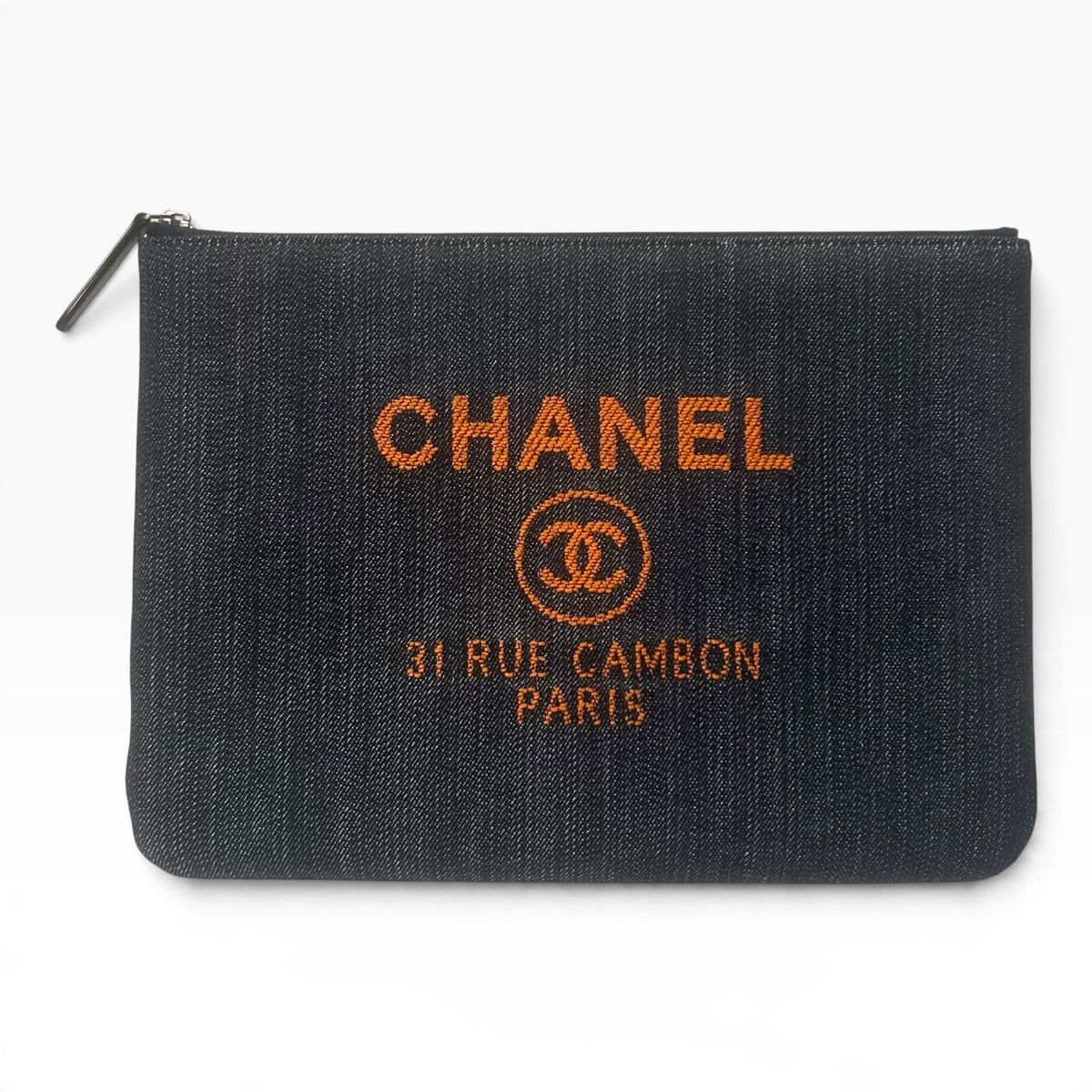 CHANEL Denim Deauville Pochette