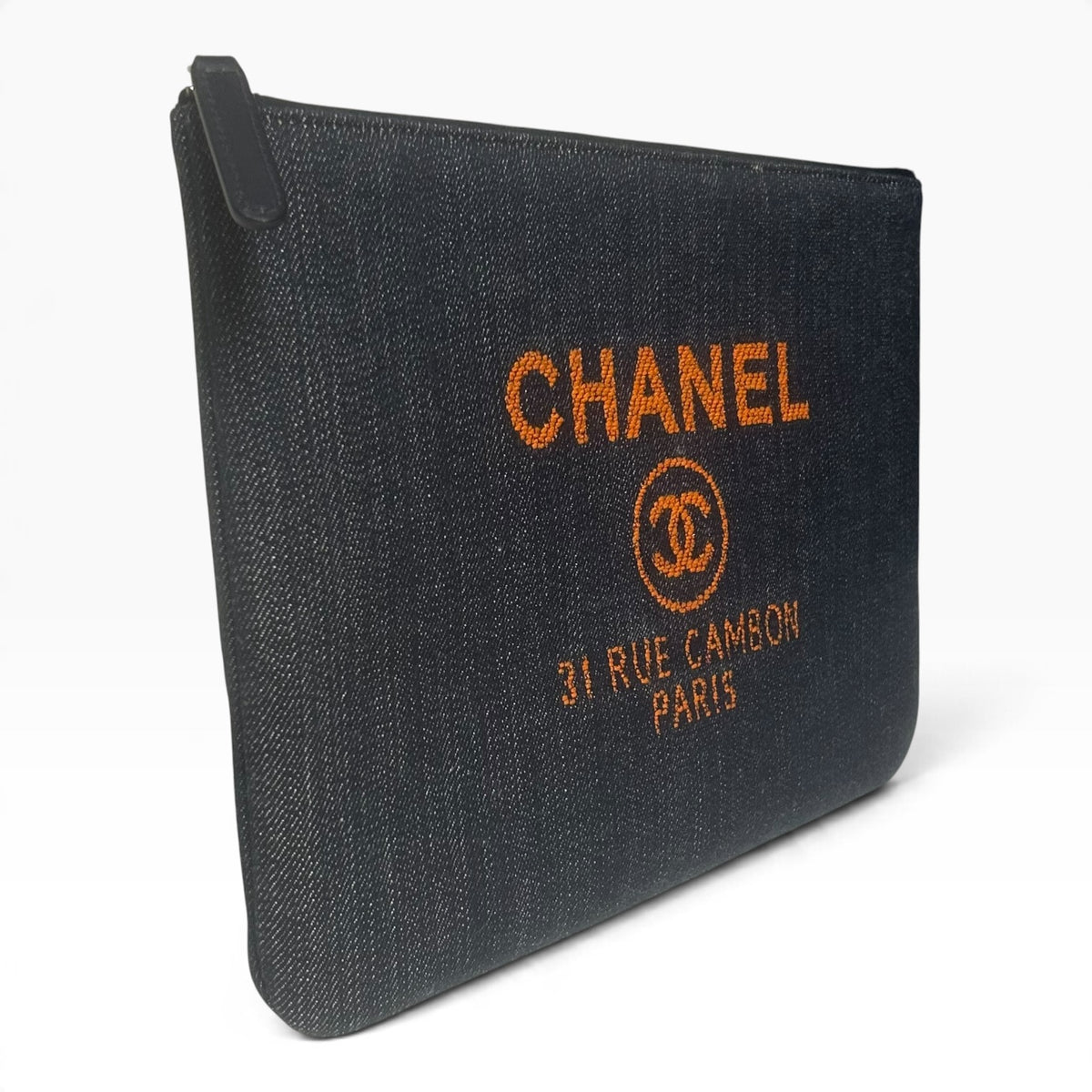 CHANEL Denim Deauville Pochette
