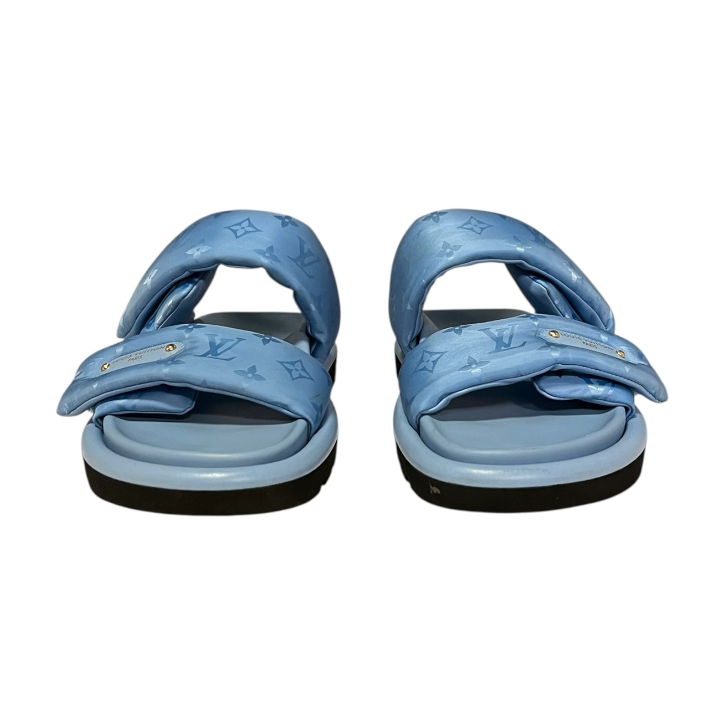 LOUIS VUITTON Pool Cushion Comfort Mule in Blue | 41