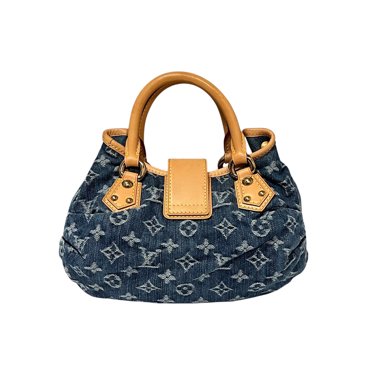 LOUIS VUITTON Denim Monogram Pleaty PM