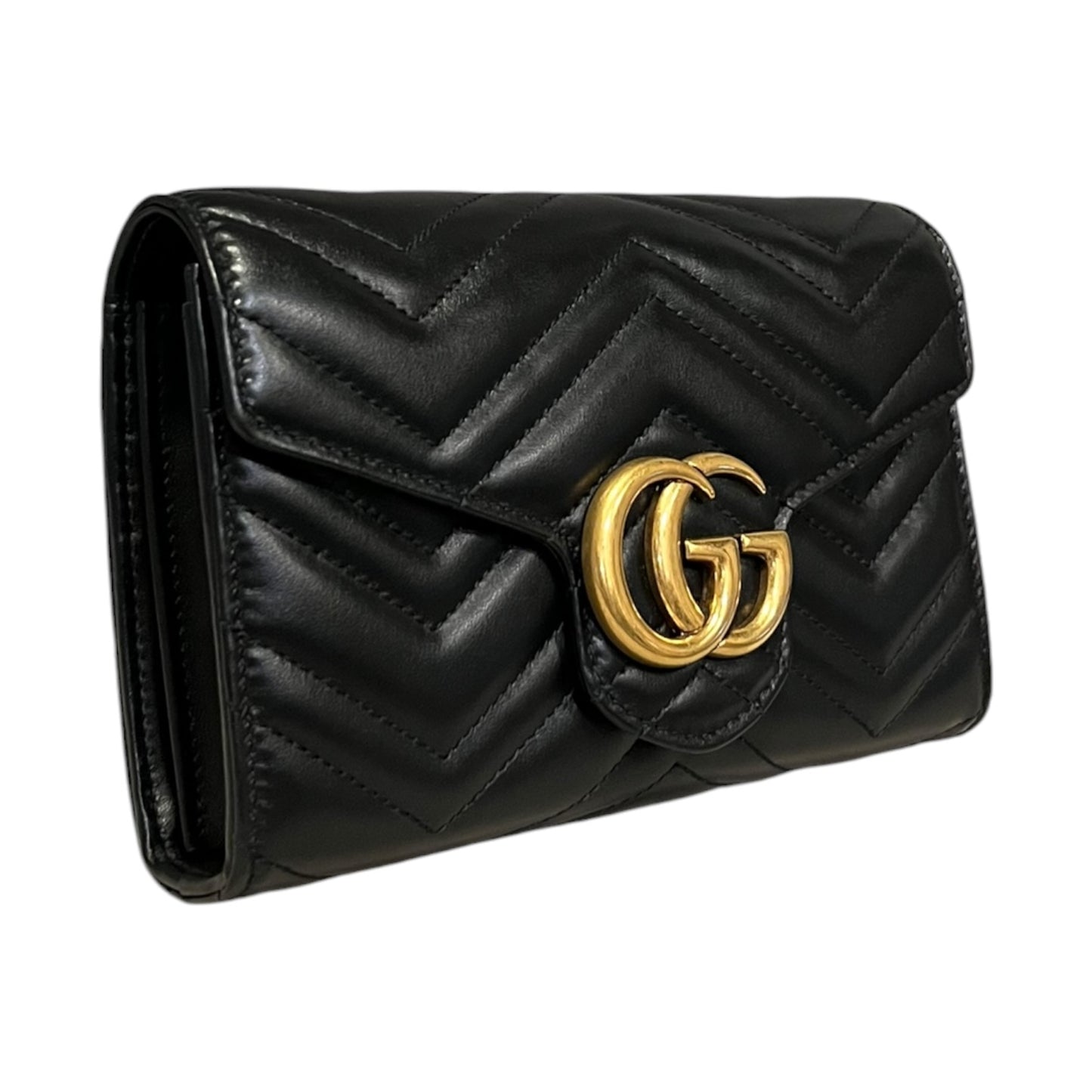 GUCCI GG Marmont Crossbody Clutch in Black